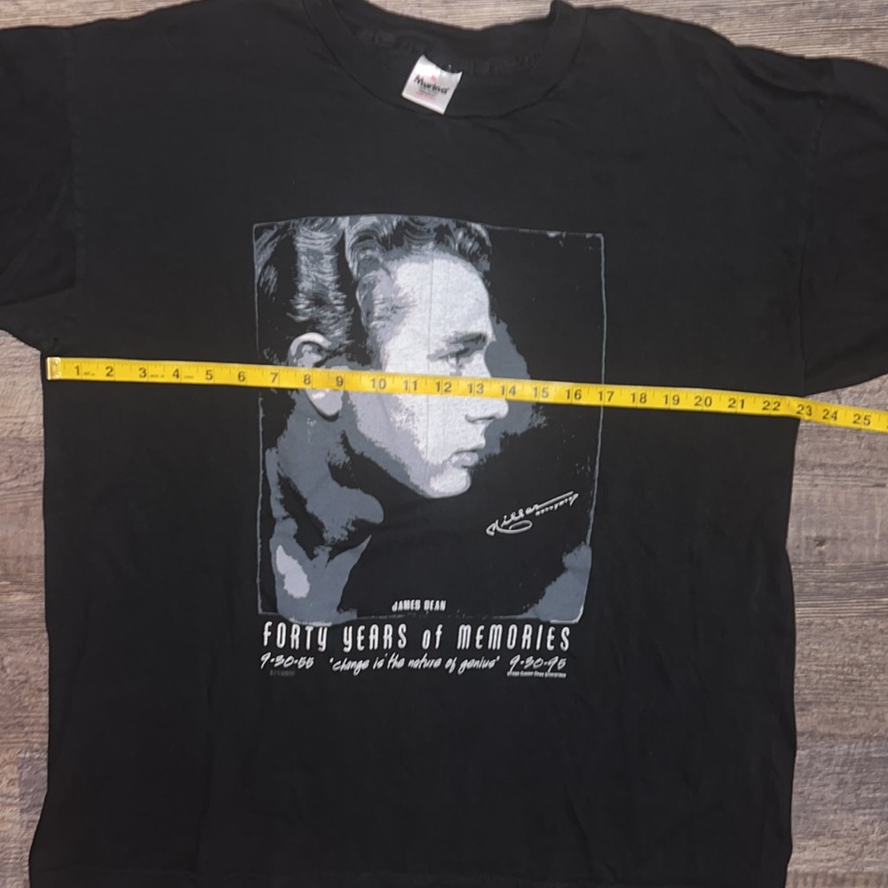 Vintage 90s James Dean Forty Years Of Memories Graphic T-Shirt - Picture 6 of 10